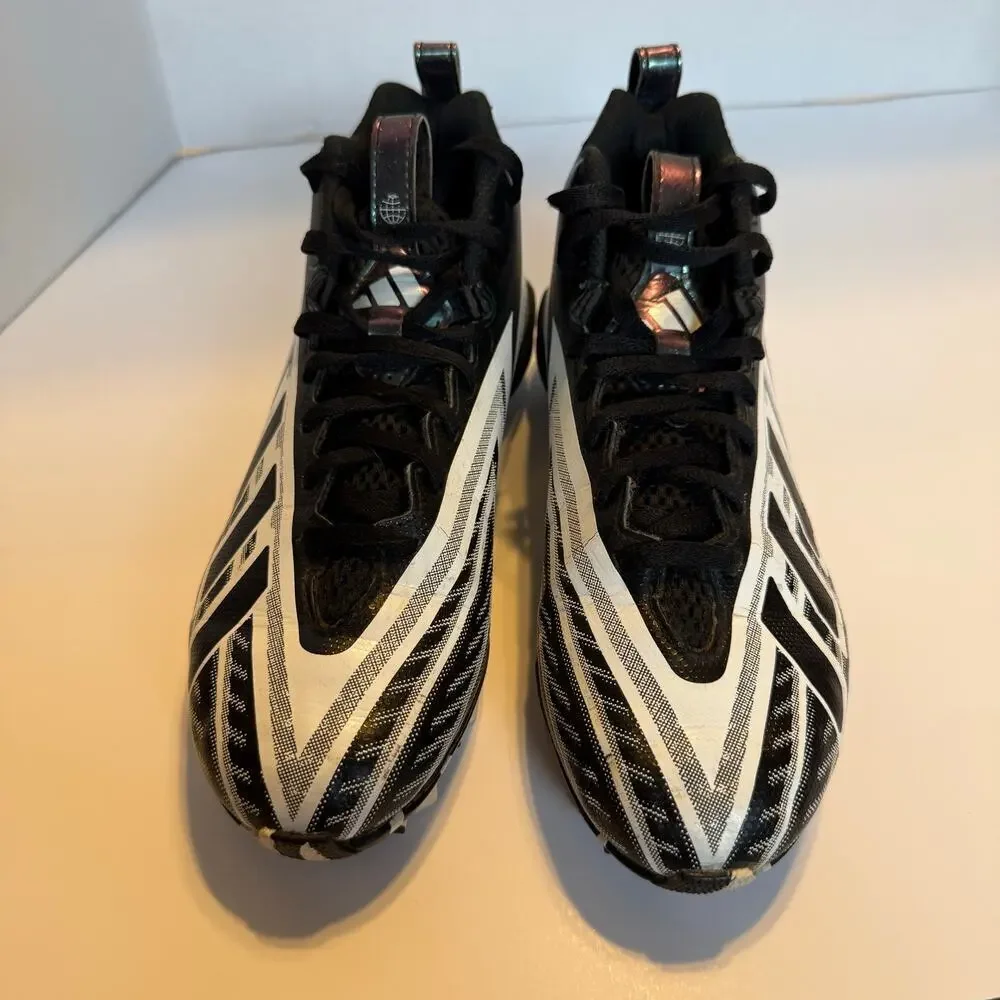 Adidas Freak Youth Football Cleats Size 4 Black White Molded Stud